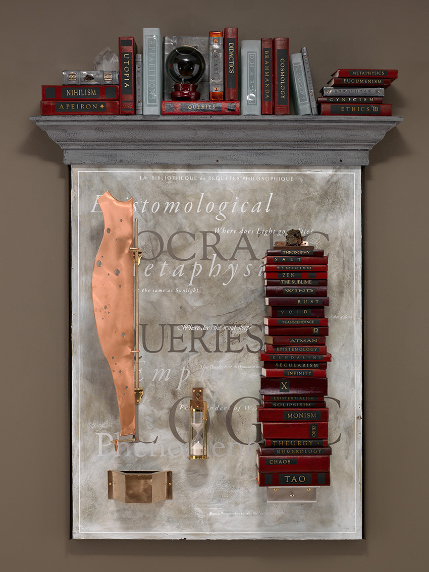 Dennis Evans and Nancy Mee, "Bibliotheque de Requettes Philosophique," from "Prospero’s Library," 2015