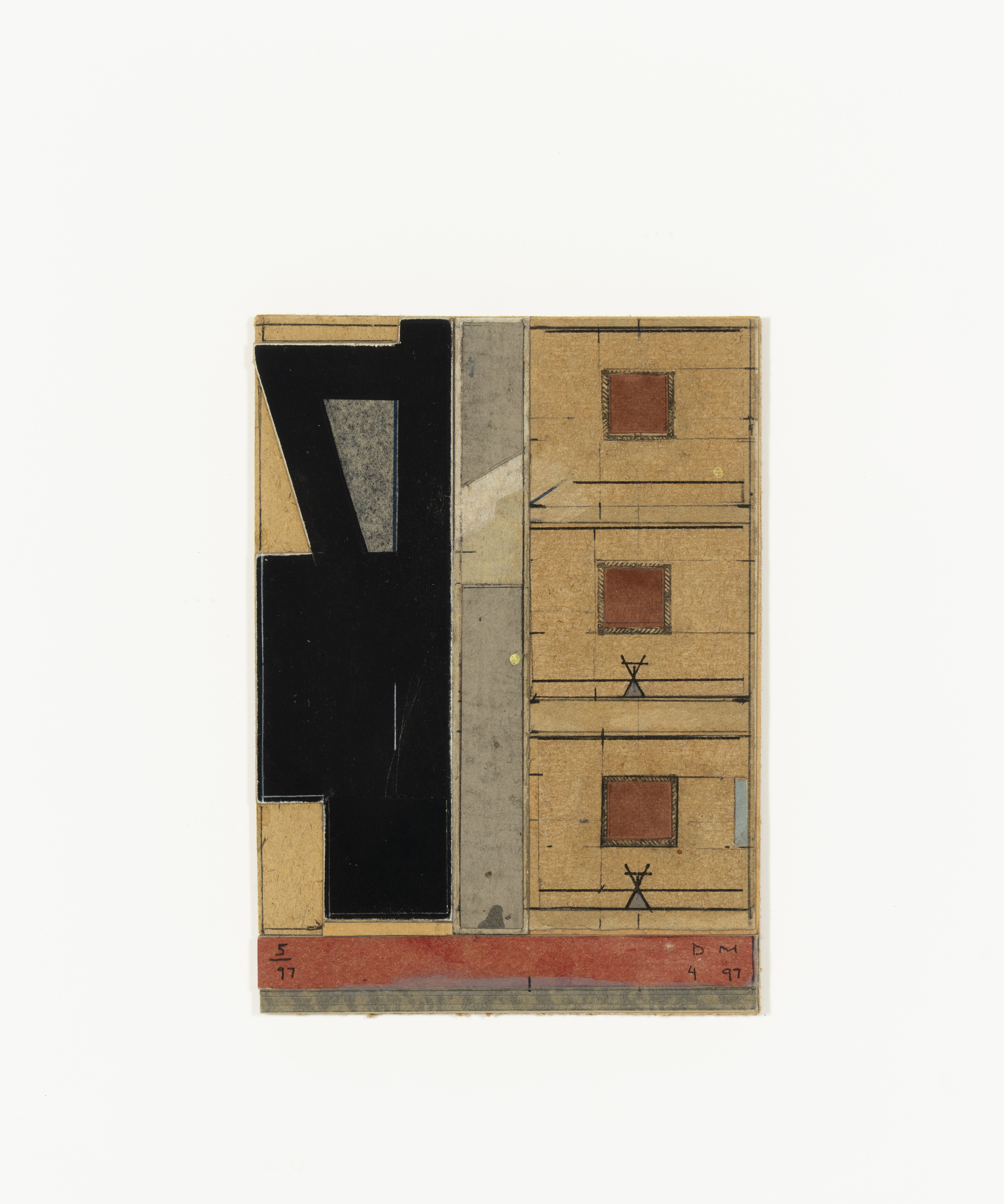 D. E. May (American, 1952-2019), Untitled, 1997, mixed media, 6 x 4 1/2 inches, Hallie Ford Museum of Art, Willamette University, Maribeth Collins Art Acquisition Fund, 2001.029.001. Photo credit: Frank Miller.